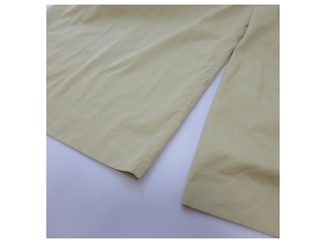 Autre Marque Calça reta de algodão e seda BLAMINK Verde - vista 6