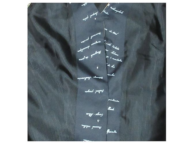 Chaleco de seda Hermès con estampado de pájaros 40 Negro - vista 5