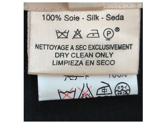 Chaleco de seda Hermès con estampado de pájaros 40 Negro - vista 7