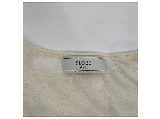 Autre Marque Top con maniche dolman in misto seta SLOBE IENA Bianco - vista 4
