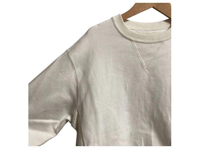 Autre Marque Rundhals-Stricksweatshirt UN-USELESS USL Weiß - Ansicht 2