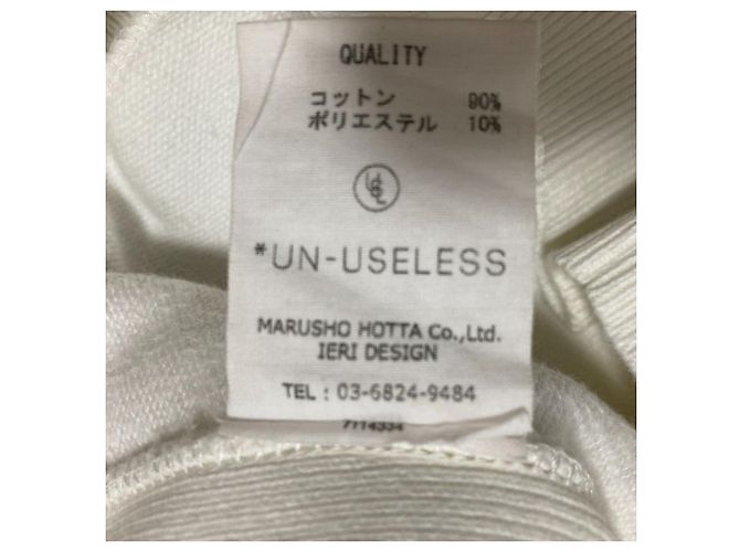 Autre Marque Rundhals-Stricksweatshirt UN-USELESS USL Weiß - Ansicht 7