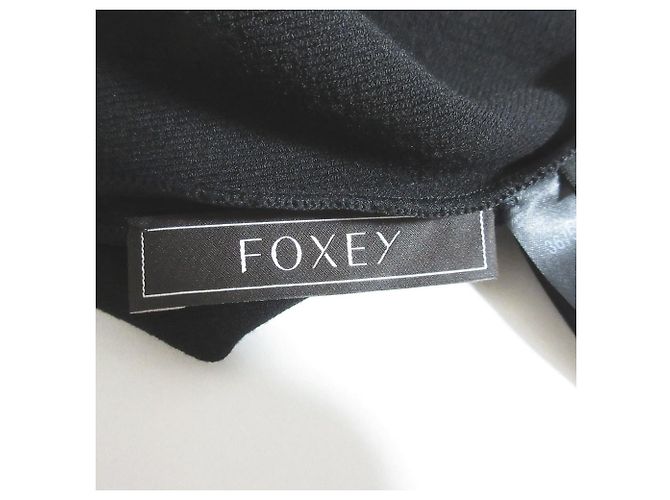 Autre Marque FOXEY Robe en maille à ourlet à volants et deux froufrous Noir - vue 5