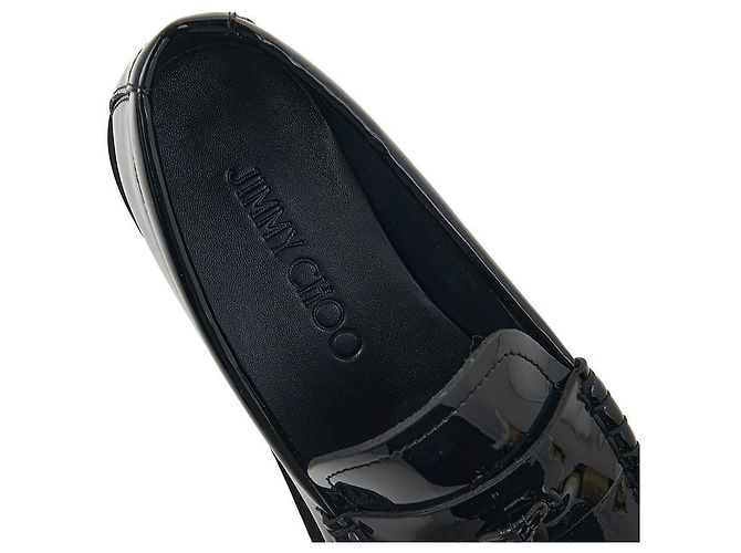 Jimmy Choo Mocassini da donna ADDIE PEARL PAT BLACK Nero - vista 7