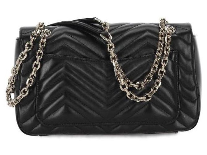 Gucci Borsa a tracolla GG Marmont media Nero - vista 6
