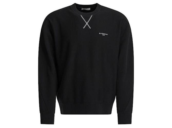 Givenchy Paris Fleece Couture Sweatshirt Schwarz - Ansicht 4