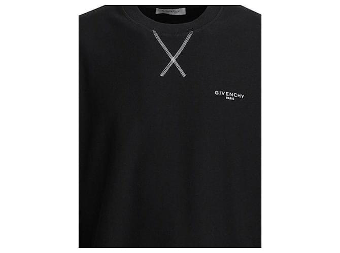 Givenchy Paris Fleece Couture Sweatshirt Schwarz - Ansicht 6