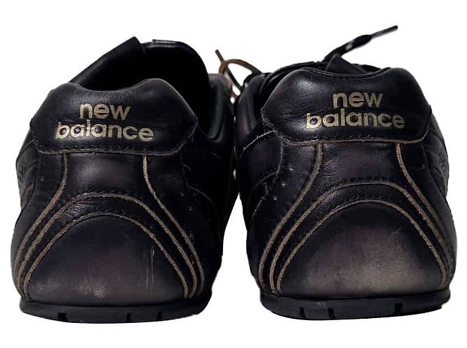 Miu Miu Sneakers New Balance SL Leather Lace Black Nero - vista 10