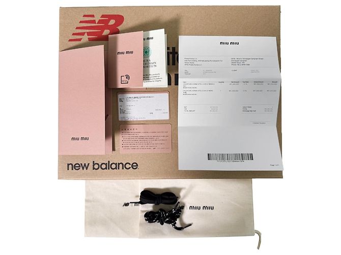 Miu Miu Sneakers New Balance SL Leather Lace Black Nero - vista 17