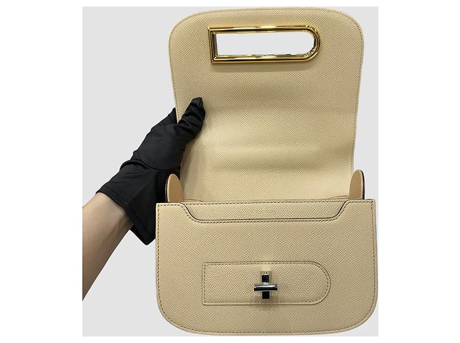 Delvaux Borsa a Spalla Ringo Beige Marrone - vista 5