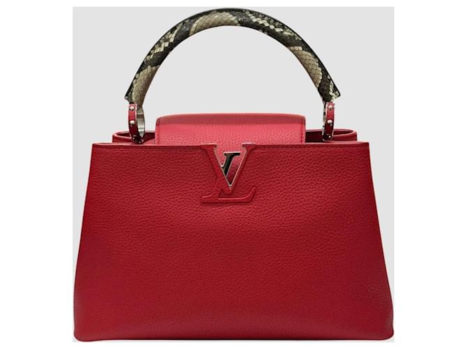 Louis Vuitton Borsa Capucines MM Rosso - vista 2