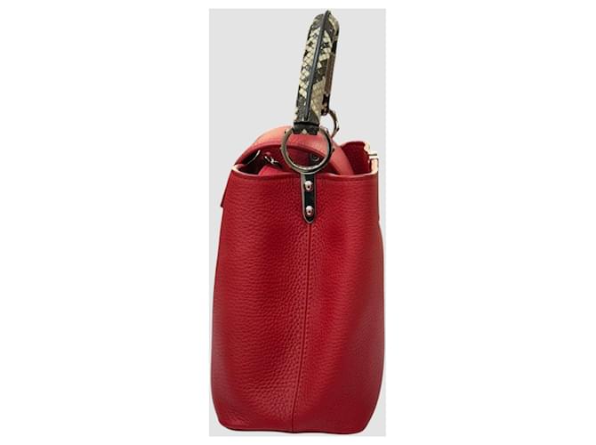 Louis Vuitton Borsa Capucines MM Rosso - vista 5