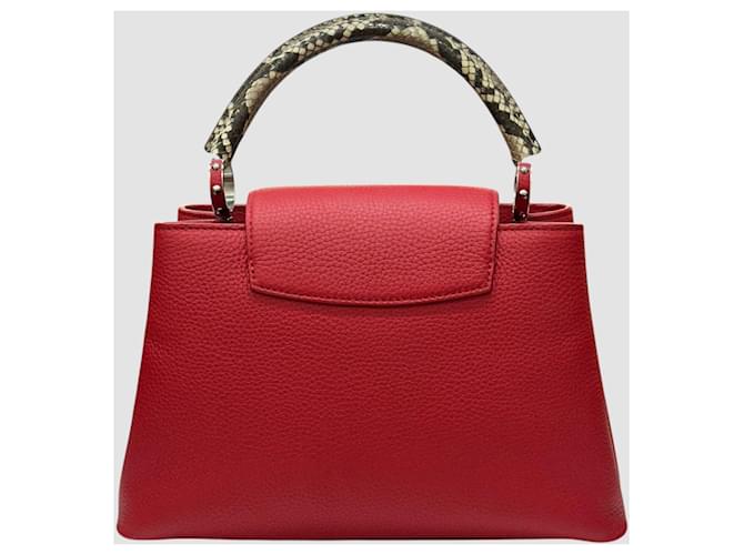 Louis Vuitton Borsa Capucines MM Rosso - vista 8