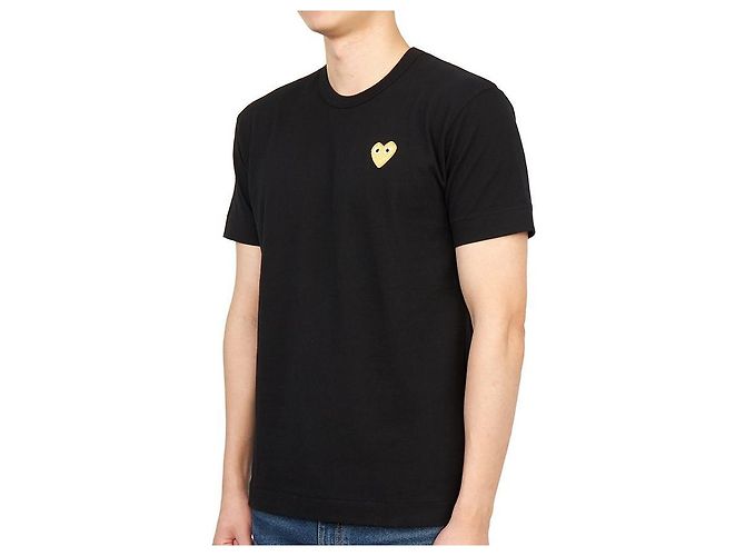 Comme Des Garcons Kurzärmeliges T-Shirt mit goldenem Logo AX Orange - Ansicht 3