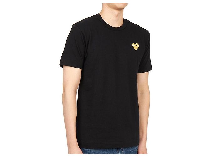 Comme Des Garcons Kurzärmeliges T-Shirt mit goldenem Logo AX Orange - Ansicht 4