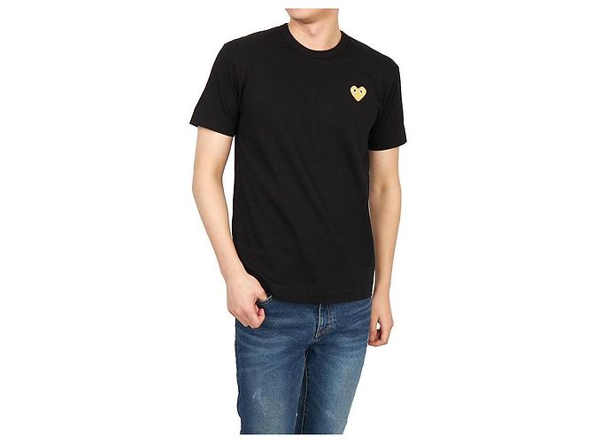 Comme Des Garcons Kurzärmeliges T-Shirt mit goldenem Logo AX Orange - Ansicht 6