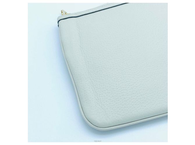 Gucci Clutch Ophidia Stripe White Bianco - vista 6