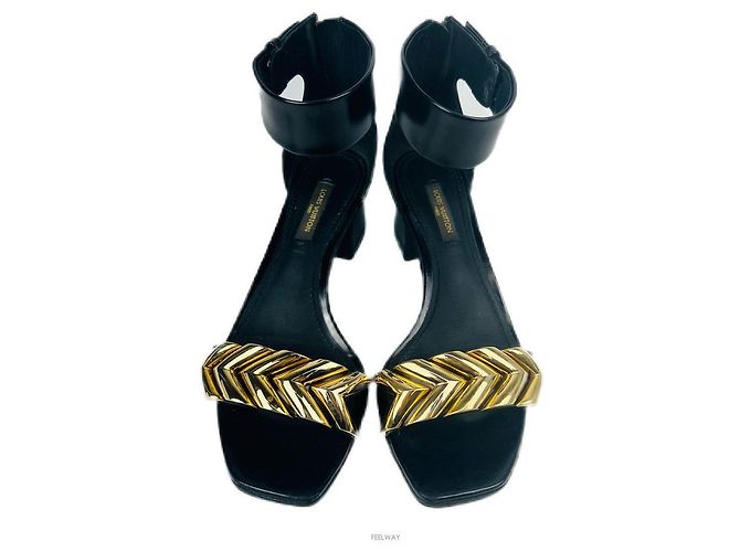 Sandali Louis Vuitton Nero Metallizzato - vista 2