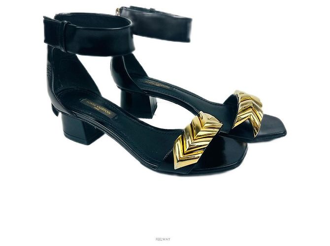 Sandali Louis Vuitton Nero Metallizzato - vista 5