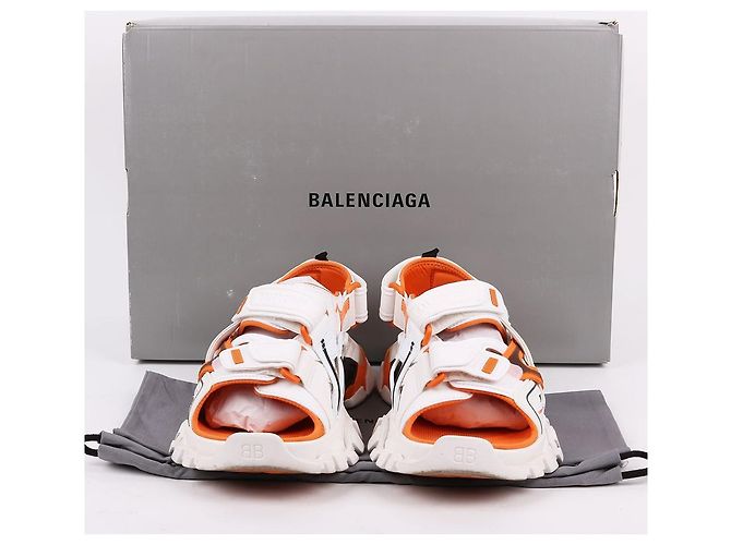 Sandali Track Bi-Color Balenciaga Bianco - vista 10