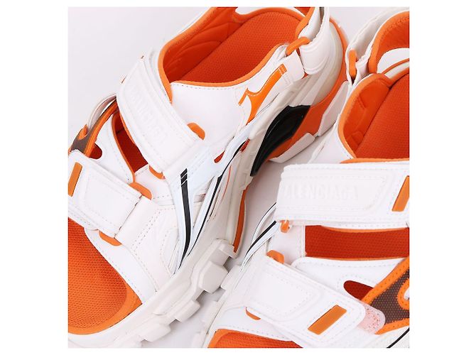 Sandali Track Bi-Color Balenciaga Bianco - vista 3