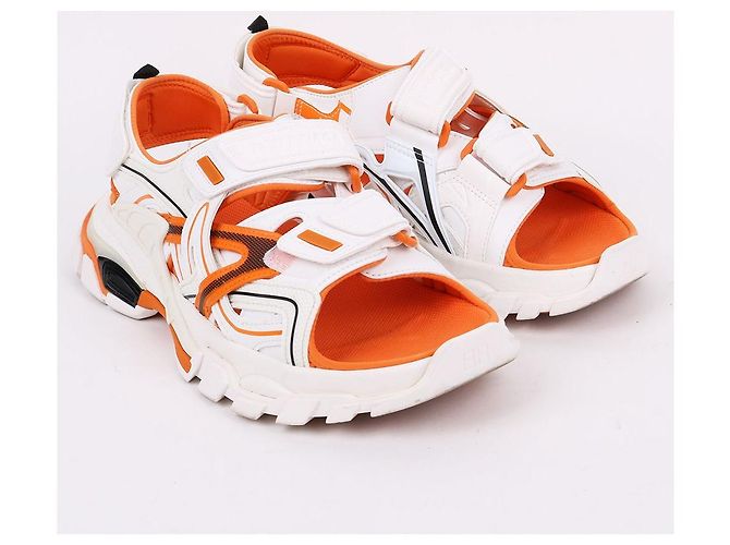 Sandali Track Bi-Color Balenciaga Bianco - vista 4