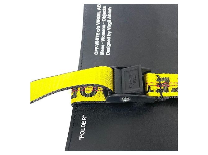 Off White Clutch Porta Documenti con Logo Nero - vista 8