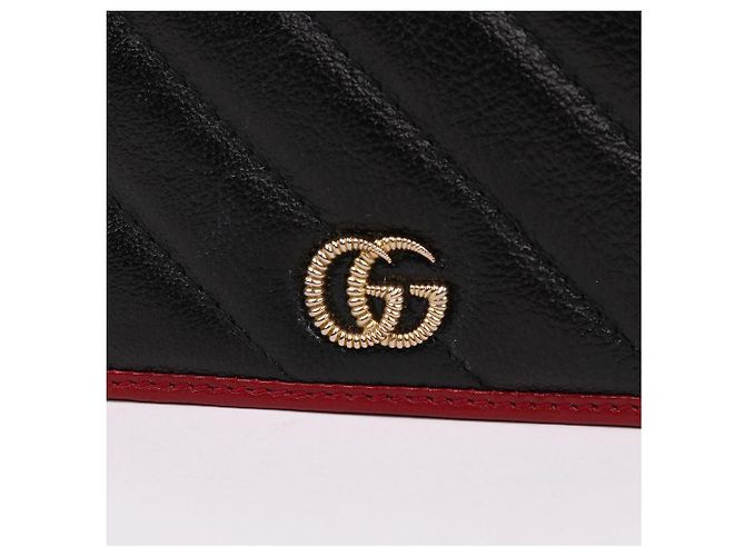 Gucci Tarjetero GG Marmont negro - vista 3
