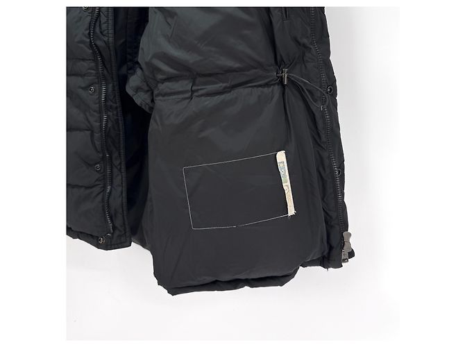 Jaqueta acolchoada Moncler Riviere com capuz Preto - vista 7