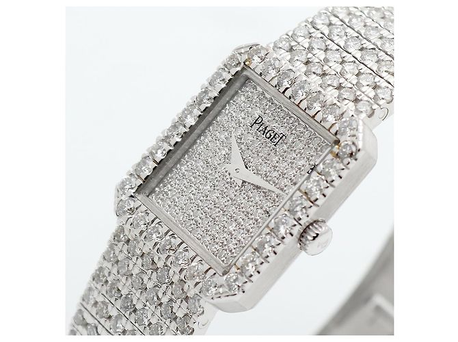 Piaget Reloj Protocol Small para mujer en oro blanco con engaste de diamantes Multicolor - vista 11