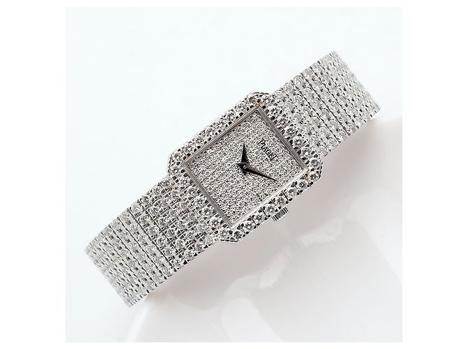 Piaget Reloj Protocol Small para mujer en oro blanco con engaste de diamantes Multicolor - vista 22