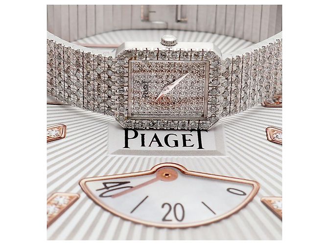 Piaget Reloj Protocol Small para mujer en oro blanco con engaste de diamantes Multicolor - vista 23