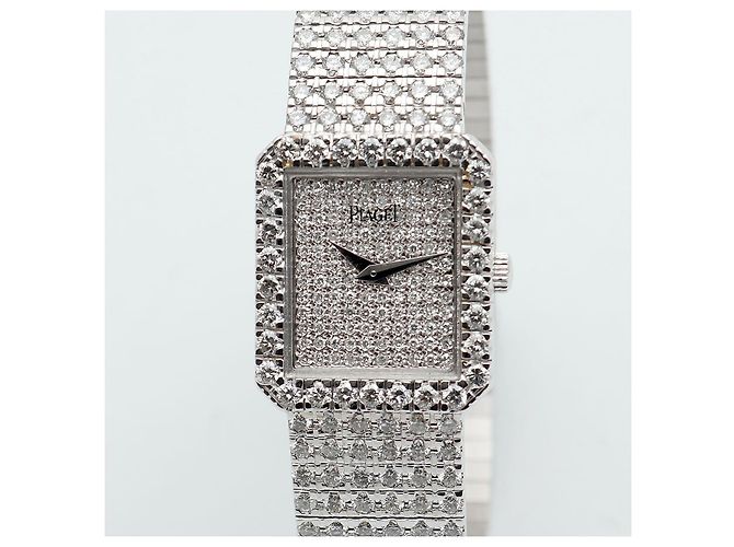 Piaget Reloj Protocol Small para mujer en oro blanco con engaste de diamantes Multicolor - vista 8