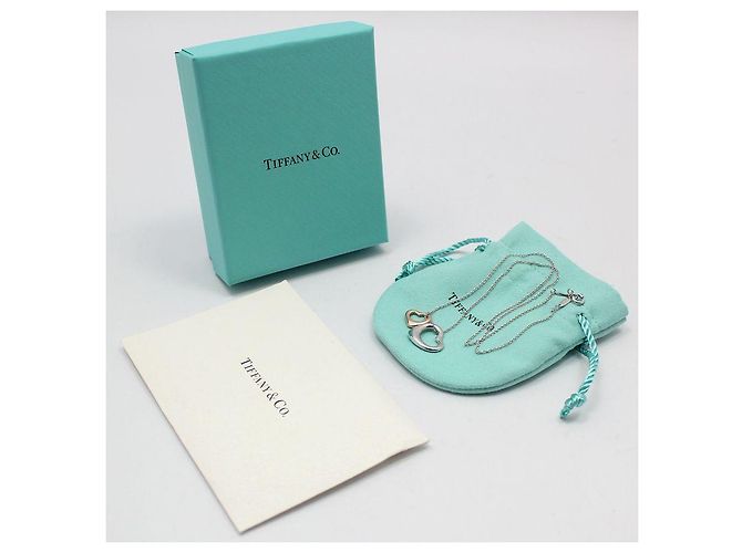 Tiffany & Co Collana a Cuore Aperto in Argento Sterling e Oro Rosa - vista 2