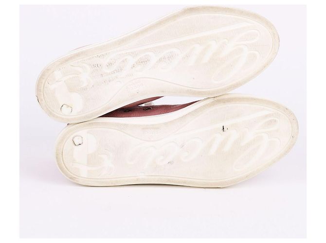 Gucci Sneakers alte in tela rosa - vista 8