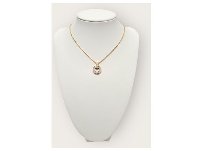 Bulgari Collana traforata in oro rosa, madreperla e diamanti - vista 2