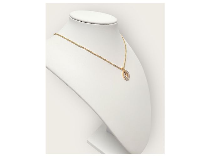 Bulgari Collana traforata in oro rosa, madreperla e diamanti - vista 4