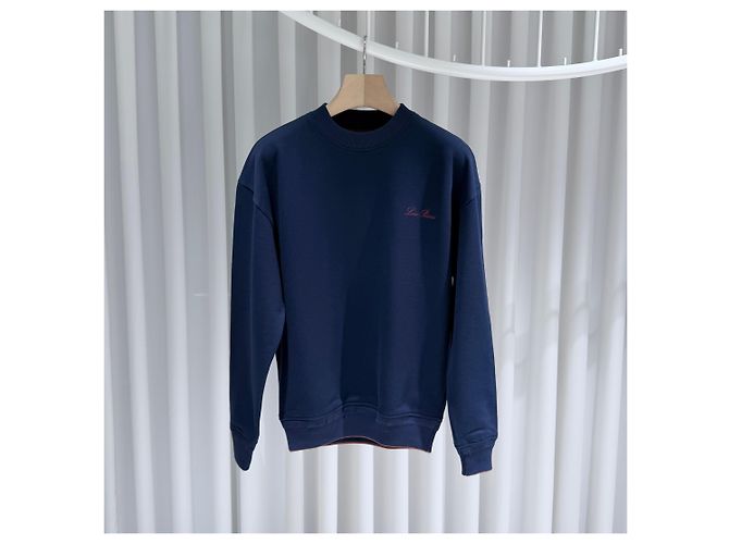 Loro Piana Navy Baumwoll-Set (A+/XS) Blau - Ansicht 2