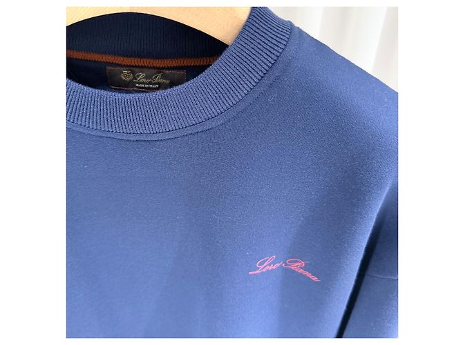Loro Piana Navy Baumwoll-Set (A+/XS) Blau - Ansicht 3