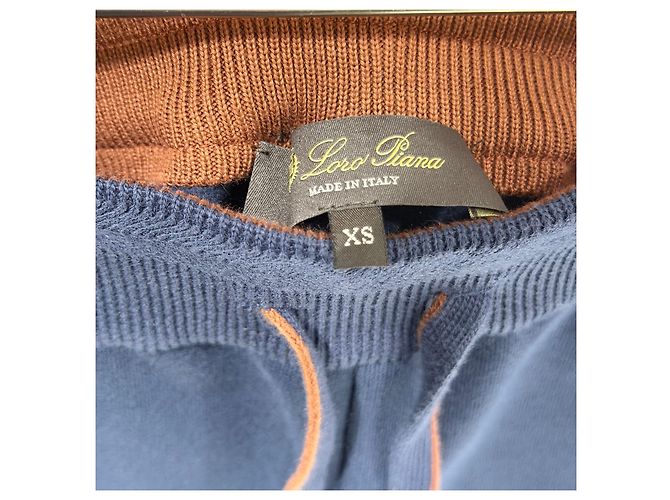Loro Piana Navy Baumwoll-Set (A+/XS) Blau - Ansicht 8