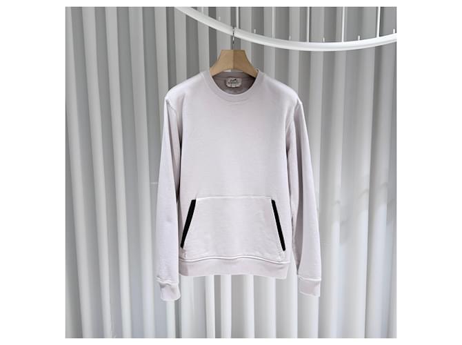Hermès Trainer Baumwoll-Sweatshirt und Hose Set Silber - Ansicht 2