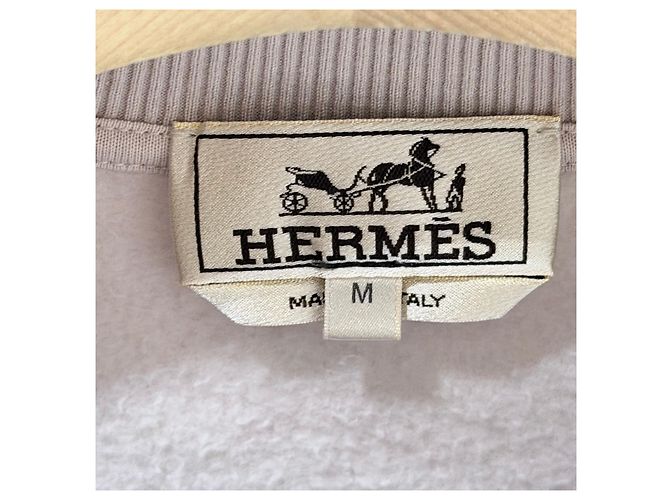 Hermès Trainer Baumwoll-Sweatshirt und Hose Set Silber - Ansicht 3