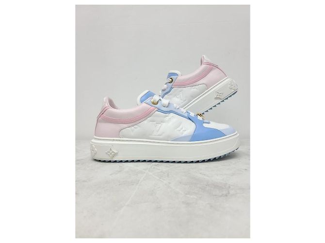 Louis Vuitton Charm Cuore Pastello Monogramma Blu Rosa Timeout - vista 3