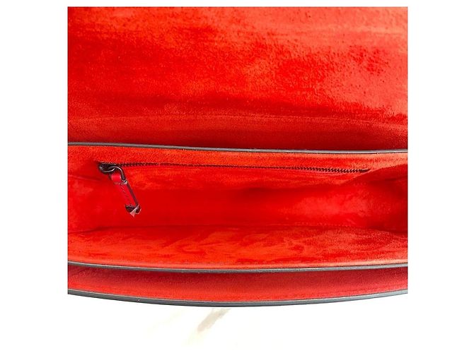 Dior Borsa a tracolla con patta Christian Leather Revolution Rosso - vista 6