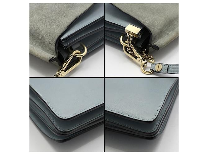 Chloé FAYE Schultertasche Medium Blau - Ansicht 11