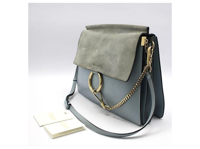 Chloé FAYE Schultertasche Medium Blau - Ansicht 2