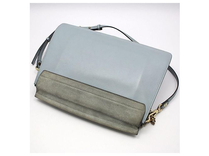 Chloé FAYE Schultertasche Medium Blau - Ansicht 4