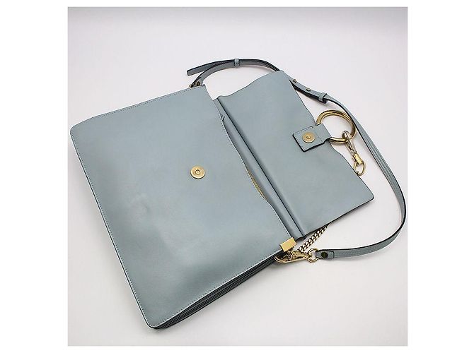 Chloé FAYE Schultertasche Medium Blau - Ansicht 6