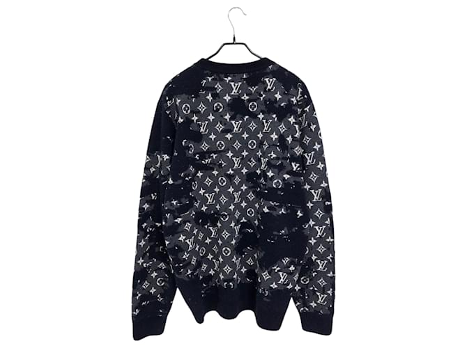 Louis Vuitton Monogram Distressed Knit Brown - view 2