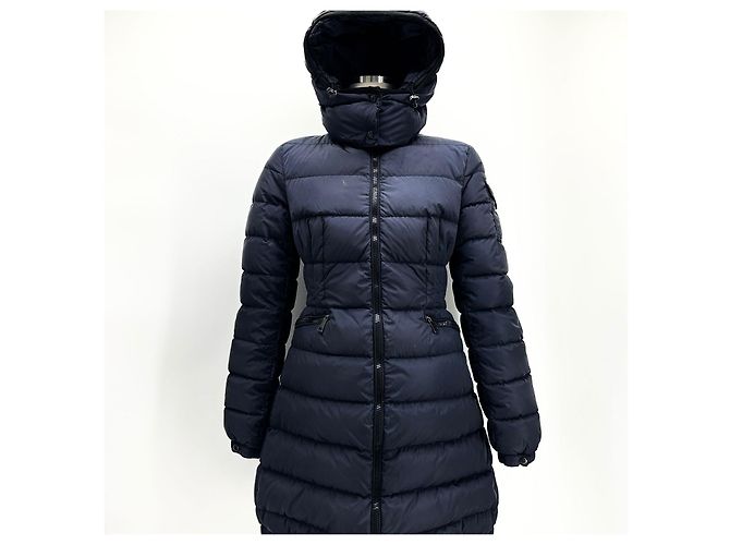 Chaqueta larga de plumón Moncler Charpal Azul - vista 3